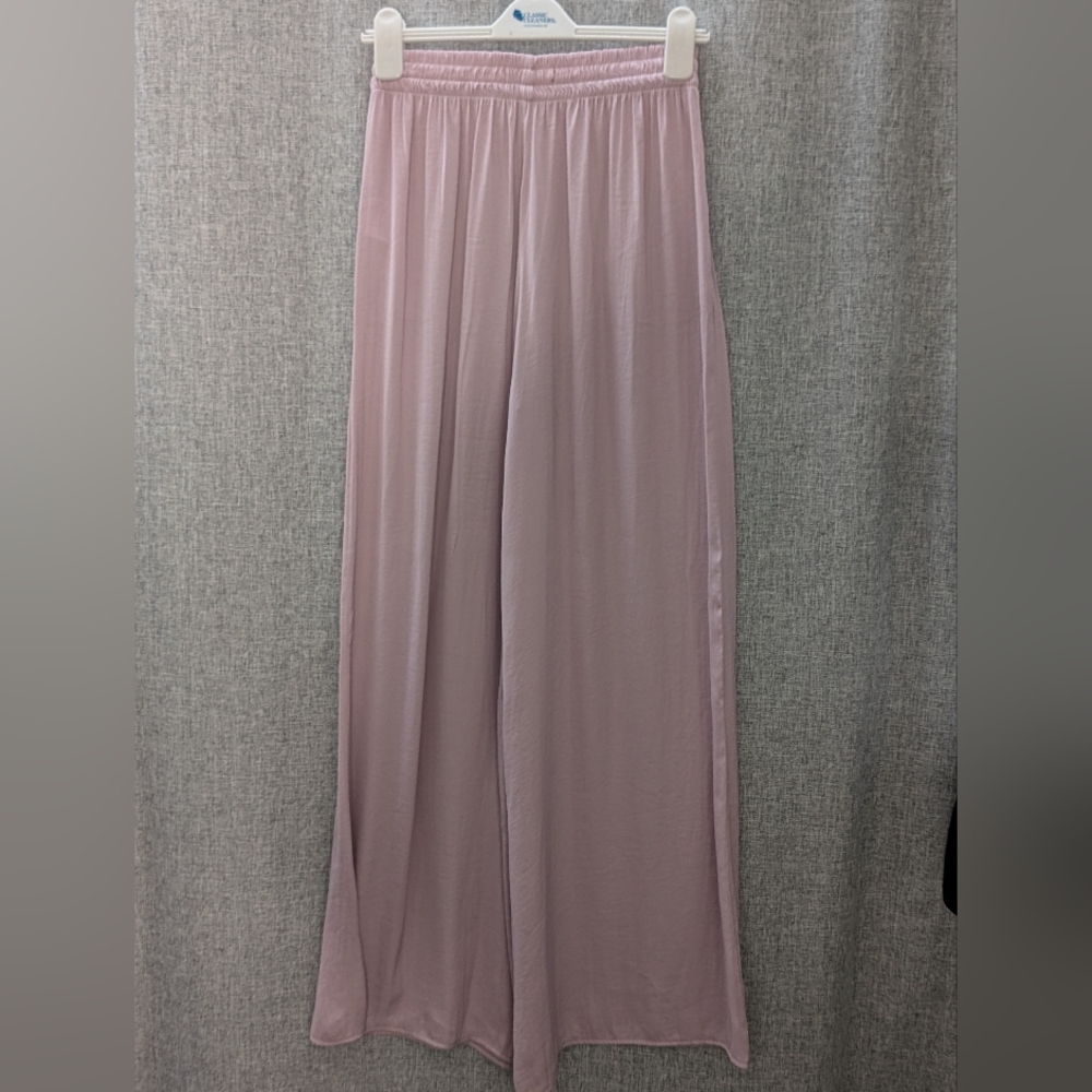Silky Zara Lavender Palazzo Pant, Size Small - Picture 4 of 7